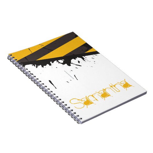 Bio Hazard Caution Tape Crime Spiral Notebook Notizblock (Rechte Seite)
