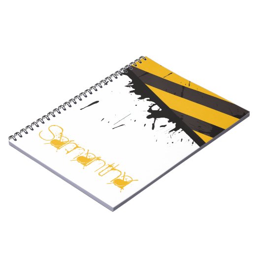 Bio Hazard Caution Tape Crime Spiral Notebook Notizblock (Linke Seite)