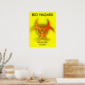 Bio Hazard Funny Print Poster Spaß (Küche)