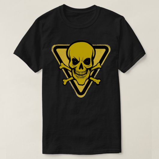 Bio Hazard Grinning Skull T - Shirt V2 (Design vorne)