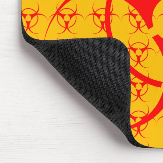 Bio-Hazard-Maus-Biogefährdung-Warnmaus Mousepad (Ecke)
