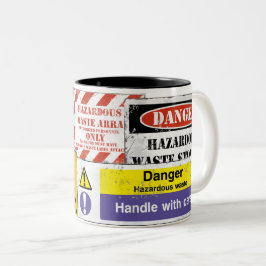 Bio-Hazard-Tasse V4 Zweifarbige Tasse