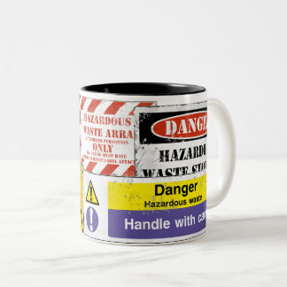 Bio-Hazard-Tasse V4 Zweifarbige Tasse