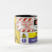 Bio-Hazard-Tasse V4 Zweifarbige Tasse (Mittel)