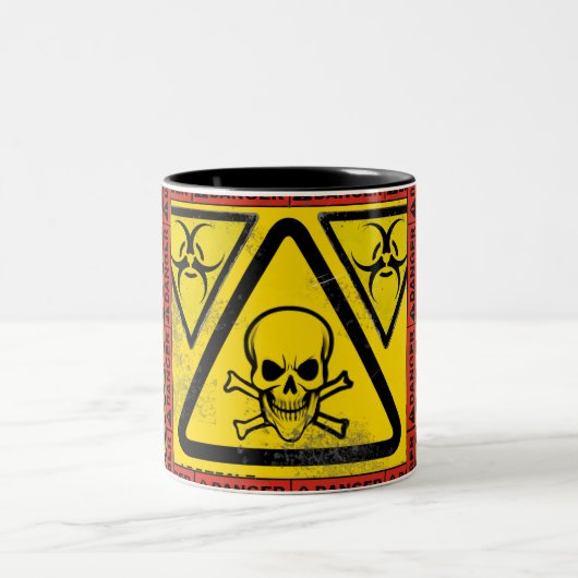 Bio-Hazard-Tasse V6 Zweifarbige Tasse (Mittel)
