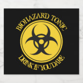 Bio Hazard Tongefährdung Bierflaschenetikett (Einzelnes Label)