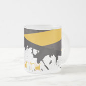 Bio Hazard Vorsicht bei Mattiertem Glass Coffee Ta Mattglastasse (VorderseiteRechts)