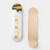 Bio Hazard Vorsicht Tape Alte Schule Skateboard (Vorderseite)