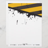 Bio Hazard Vorsicht Tape Letterhead Stationery Briefkopf (Vorne/Hinten)