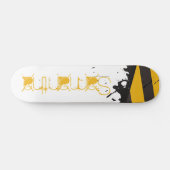 Bio Hazard Vorsicht Tape Mini Skateboard (Horizontal)
