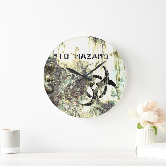 Bio Hazard Wall Clock Große Wanduhr (Zuhause)