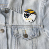 Bio-Hazard-Warnband Tatort Foto Button (Beispiel)