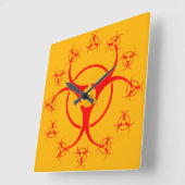 Bio-Hazard-Warnschild-Dekor der Uhr (Winkel)