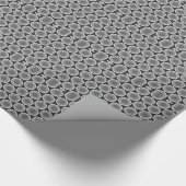 Bio Hexagon-Blubble-Muster Geschenkpapier (Ecke)