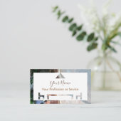 Bio Holz für Innenarchitektur und Möbel, aber! Visitenkarte (Stehend Vorderseite)