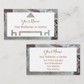 Bio Holz für Innenarchitektur und Möbel, aber! Visitenkarte (Vorne/Hinten)