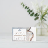 Bio Holz für Innenarchitektur und Möbel! Bu Visitenkarte (Stehend Vorderseite)