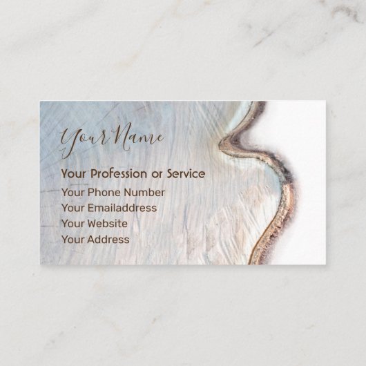 Bio Holz für Innenarchitektur und Möbel! Bu Visitenkarte (Rückseite)