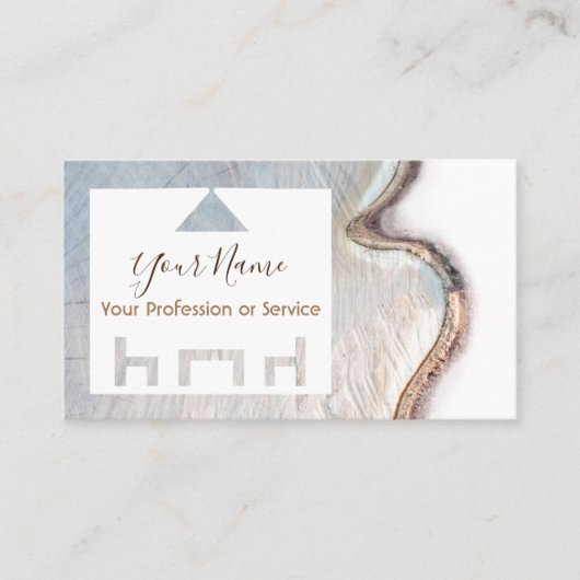 Bio Holz für Innenarchitektur und Möbel! Bu Visitenkarte (Vorderseite)