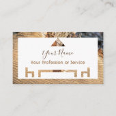 Bio Holz für Innenarchitektur und Möbel! Visitenkarte (Vorderseite)