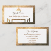 Bio Holz für Innenarchitektur und Möbel! Visitenkarte (Vorne/Hinten)