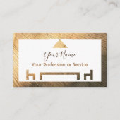 Bio Holz für Innenarchitektur und Möbel! Visitenkarte (Vorderseite)