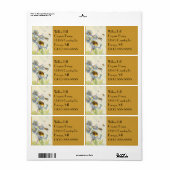 Bio Honey Bees Morning Glory Blume Labels (Vorne)