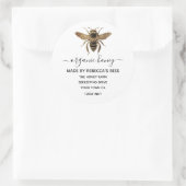 Bio Honey Jar Labels | Honigbiene Runder Aufkleber (Tasche)