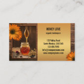 Bio Honig-Bienenzuchtkarte Visitenkarte (Rückseite)