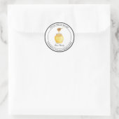 Bio Honig Modernes Label Runder Aufkleber (Tasche)