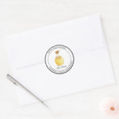Bio Honig Modernes Label Runder Aufkleber (Umschlag)