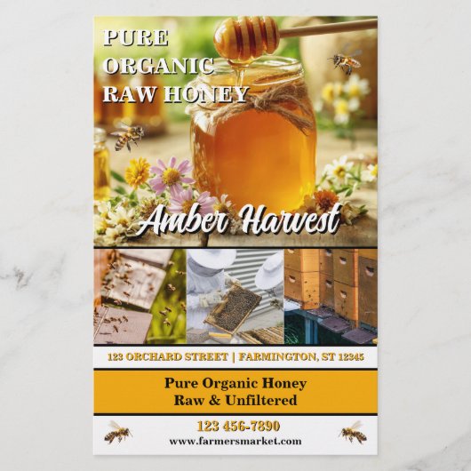 Bio Honigfarm Flyer (Vorne)