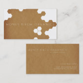 Bio Honigwabe | Natürliches Geschäft Visitenkarte (Vorne/Hinten)