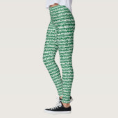 Bio horizontale Streifen - grün Leggings (Links)