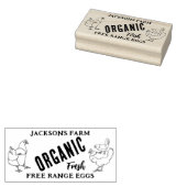 Bio Hühnereiunternehmen Gummistempel (Stempel)