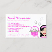 Bio Hühnerhof Visitenkarte (Vorderseite)