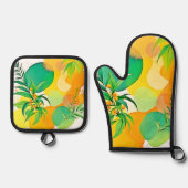 Bio Joy Flow Ofenhandschuh & Topflappen-Set (Vorderseite)