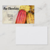 Bio Kakao-Bohnen-Hülsen für die Herstellung der Visitenkarte (Vorne/Hinten)