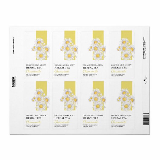 Bio Kamille-Tee-Label (Vorne)