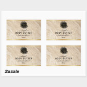 Bio Karosserietikett mit Logo Rechteckiger Aufkleber (Blatt)