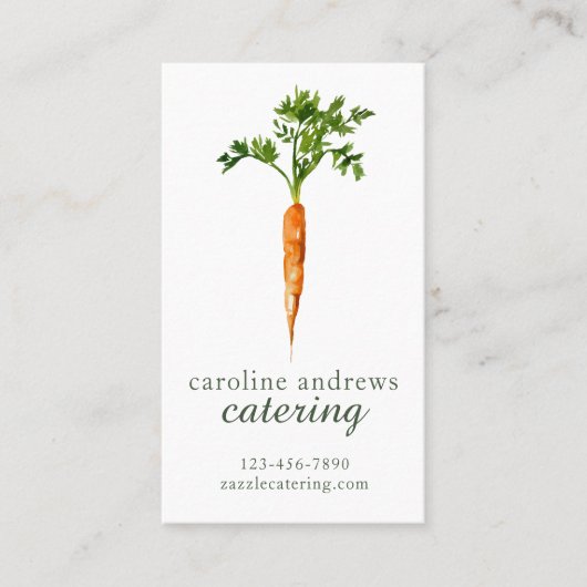 Bio Karotte Visitenkarte (Vorderseite)