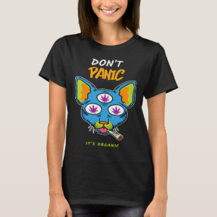 Bio-Katz mit Gras T-Shirt