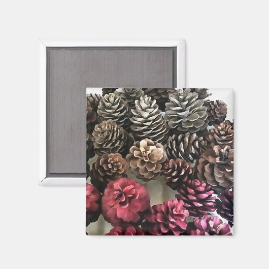 Bio Kiefernholz Magnet (Vorderseite/Rückseite)