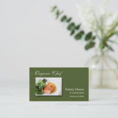 "Bio Kochs-" Catering, gesundes Essen, Nahrung Visitenkarte (Stehend Vorderseite)