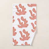 Bio Korallenriff Botanischer Blumenstrand Art Badhandtuch Set (Handtuch)