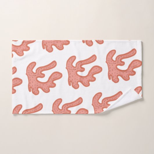 Bio Korallenriff Botanischer Blumenstrand Art Badhandtuch Set (Handtuch)