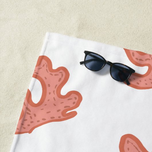 Bio Korallenriff Botanischer Blumenstrand Art Strandtuch (Beispiel)