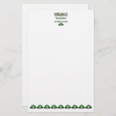 Bio Küche Sprichwort mit Acorns Geschirr Briefpapier (Vorne/Hinten)