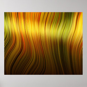 Bio kunstgeschmolzene Plastik-Soft-Strings gelb Poster