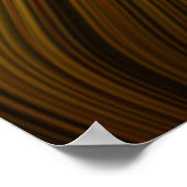 Bio kunstgeschmolzene Plastik-Soft-Strings gelb Poster (Ecke)